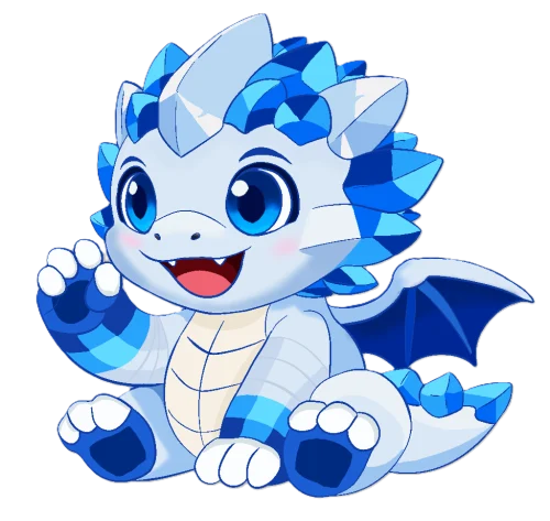 Mascotte dragon Voxelia